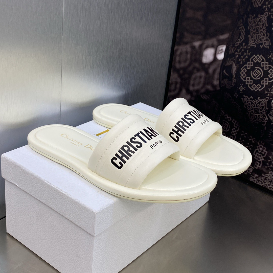 Dior Every-D Leather Fashion Flip-flops Shoes Sandal (Replica)