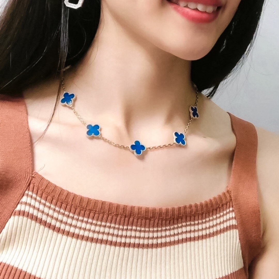 Van Cleef 10 motifs Necklace Replica
