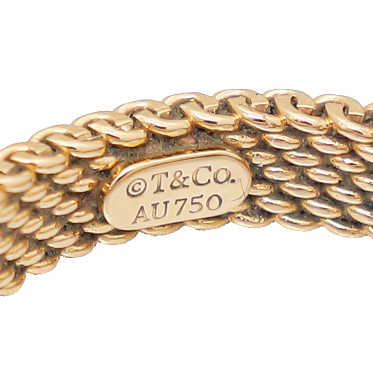 Tiffany & Co 18K Pink Gold Diamond Somerset Narrow Band Ring 47