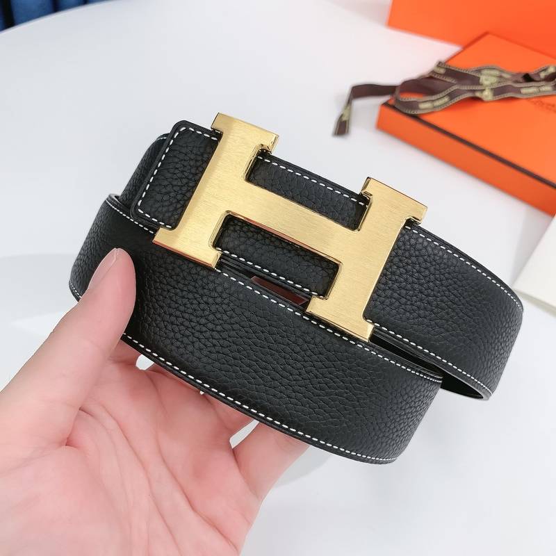 Hermes H Belt Buckle & Reversible Black For Women, Women Belt 380MM