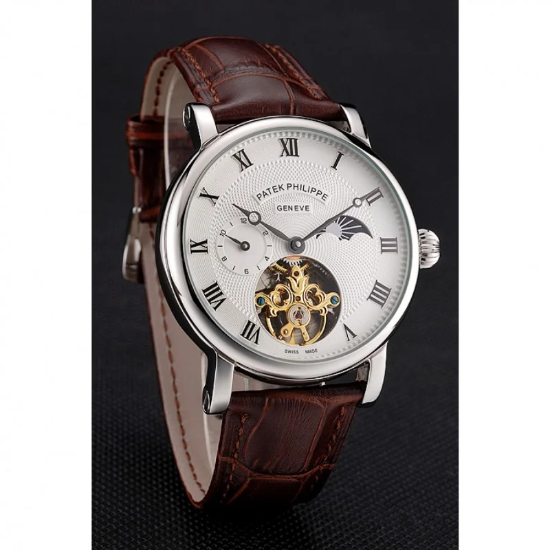 Complications Moonphase Tourbillon Dial White 42 mm, Stainless Steel