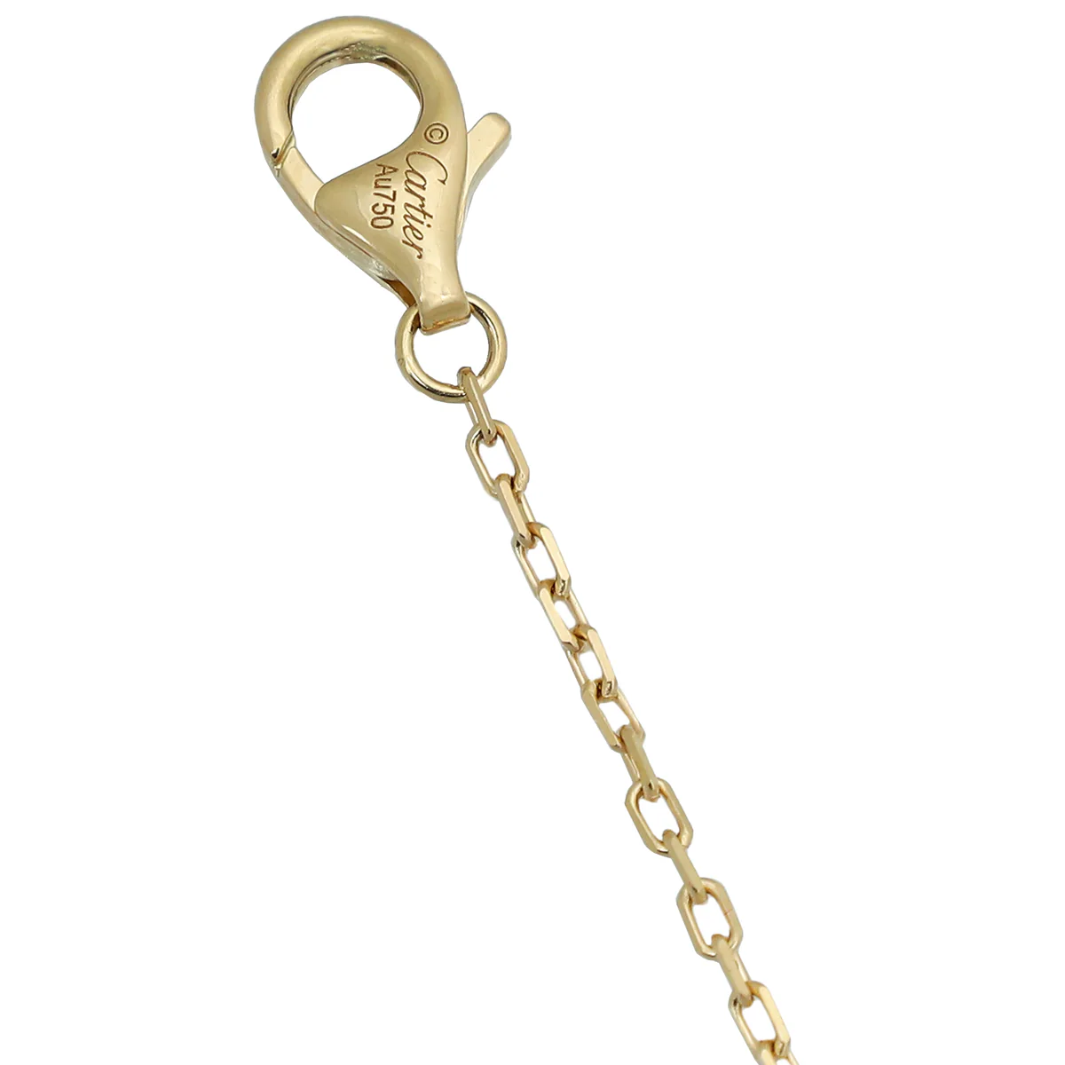 Cartier 18K Yellow Gold 14 Diamonds Necklace Juste Un Clou Pendant Necklace