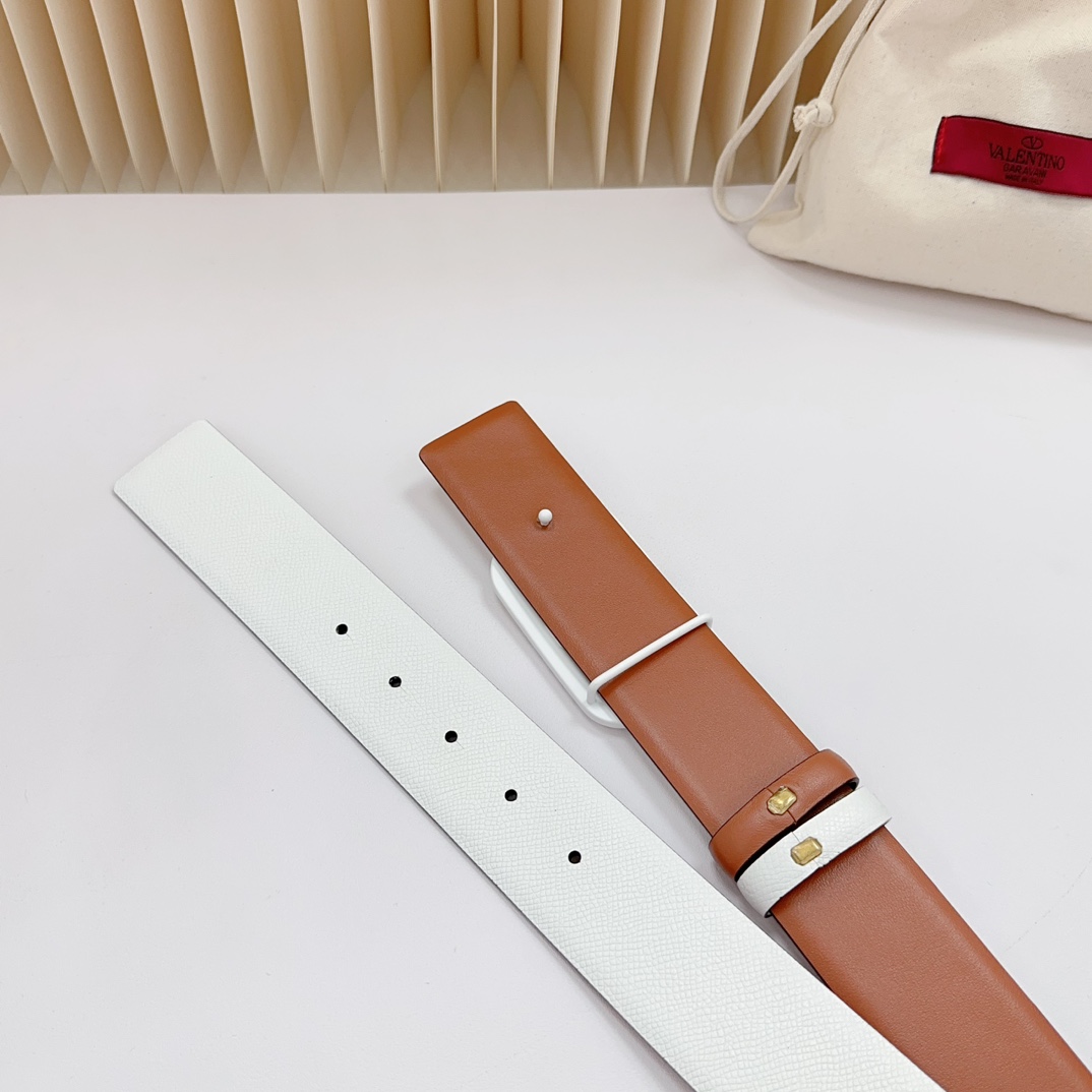Valentino Leather Belts 1:1 Mirror Version