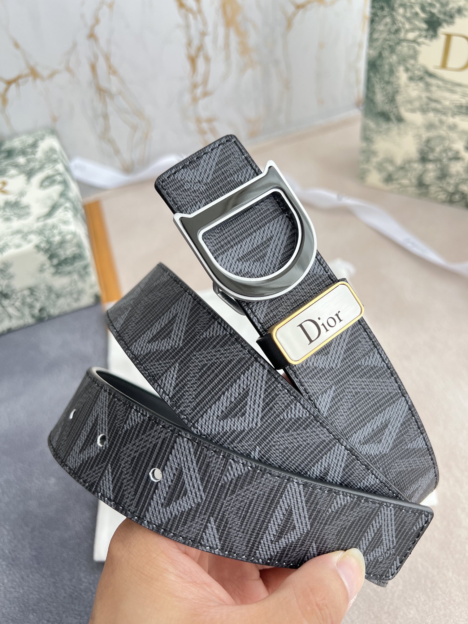 Dior Leather Belts 1:1 Mirror Version