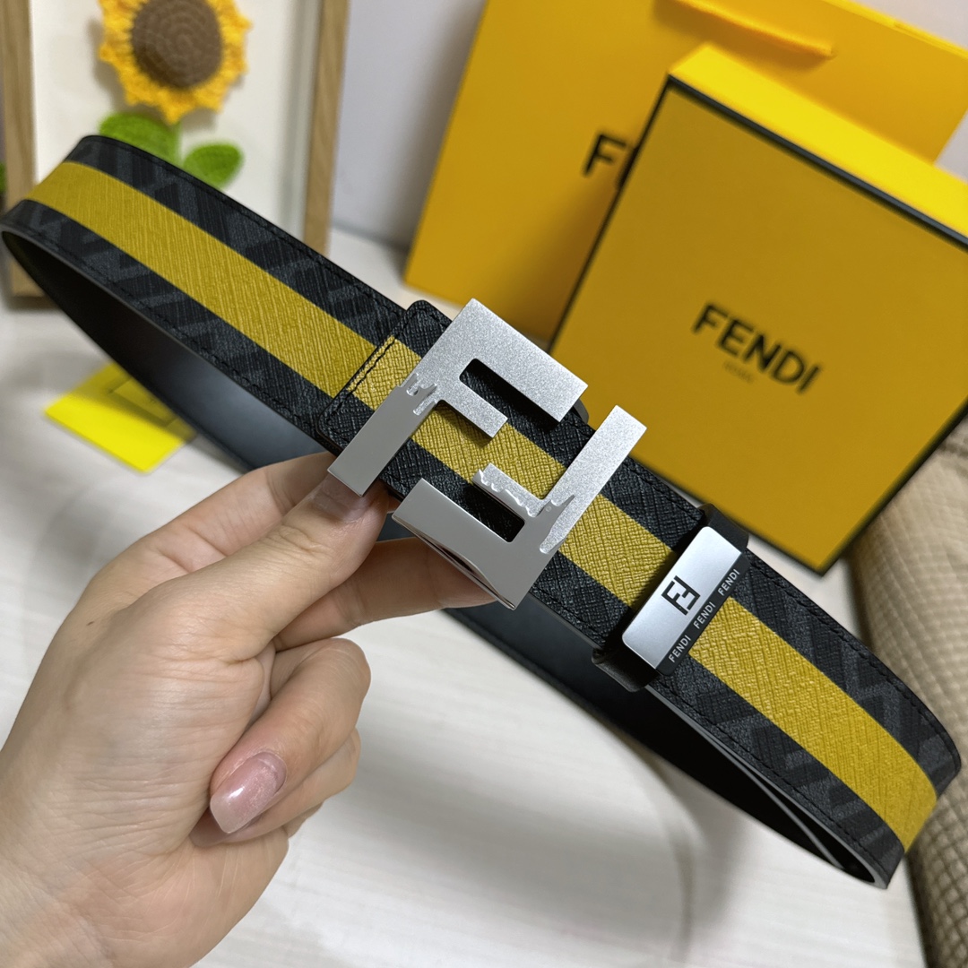 Fendi Leather Belts 1:1 Mirror Version