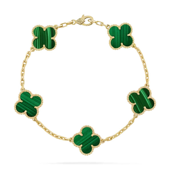Van Cleef Bracelet Dupe, Green Clover Bracelet