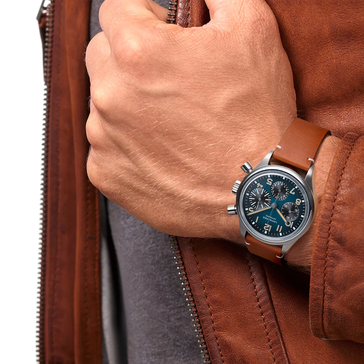 Avigation Bigeye 41MM Automatic Blue Petroleum Dial Watch L28161932