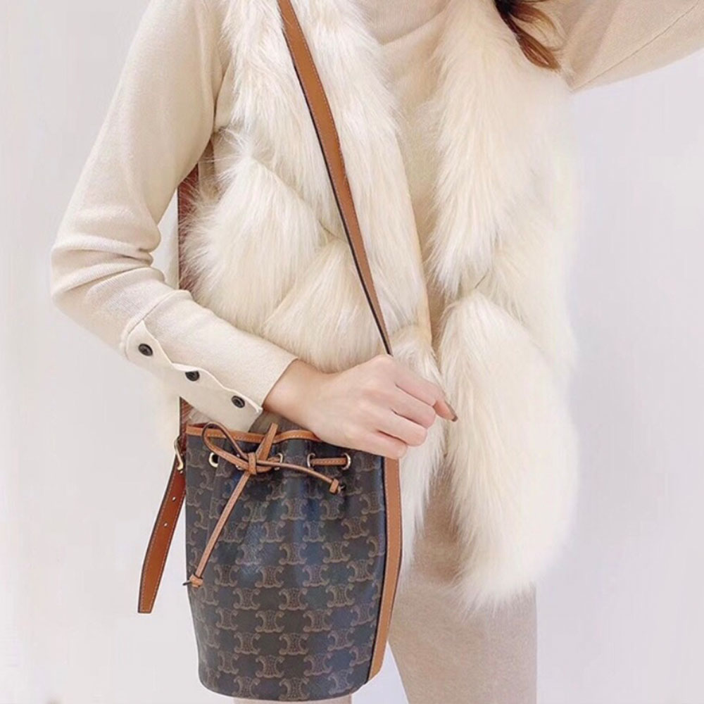 Celine Triomphe Drawstring Bag(Replica)