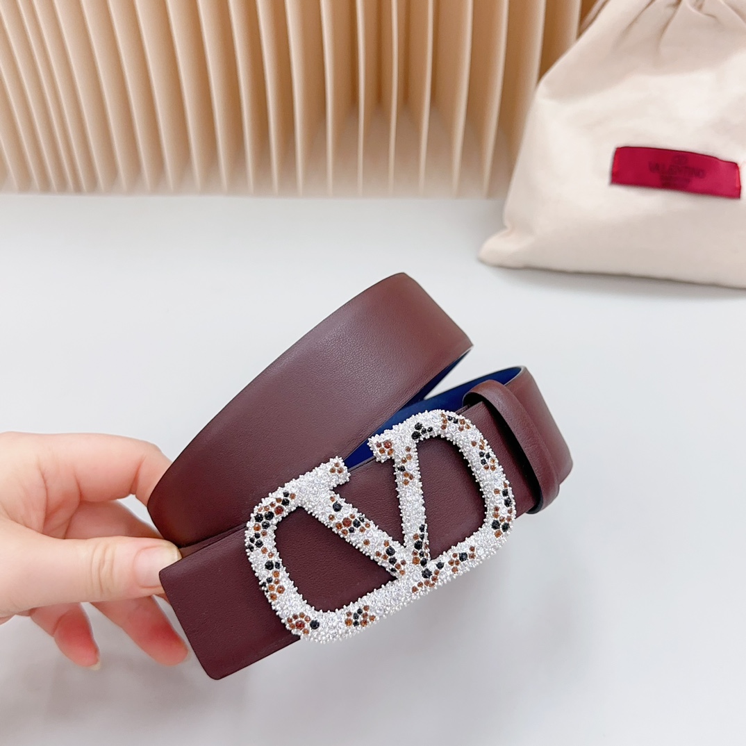 Valentino Leather Belts 1:1 Mirror Version