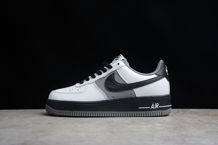 Nike Air Force 1 Low White Dark Grey Black Shoes 553689-609