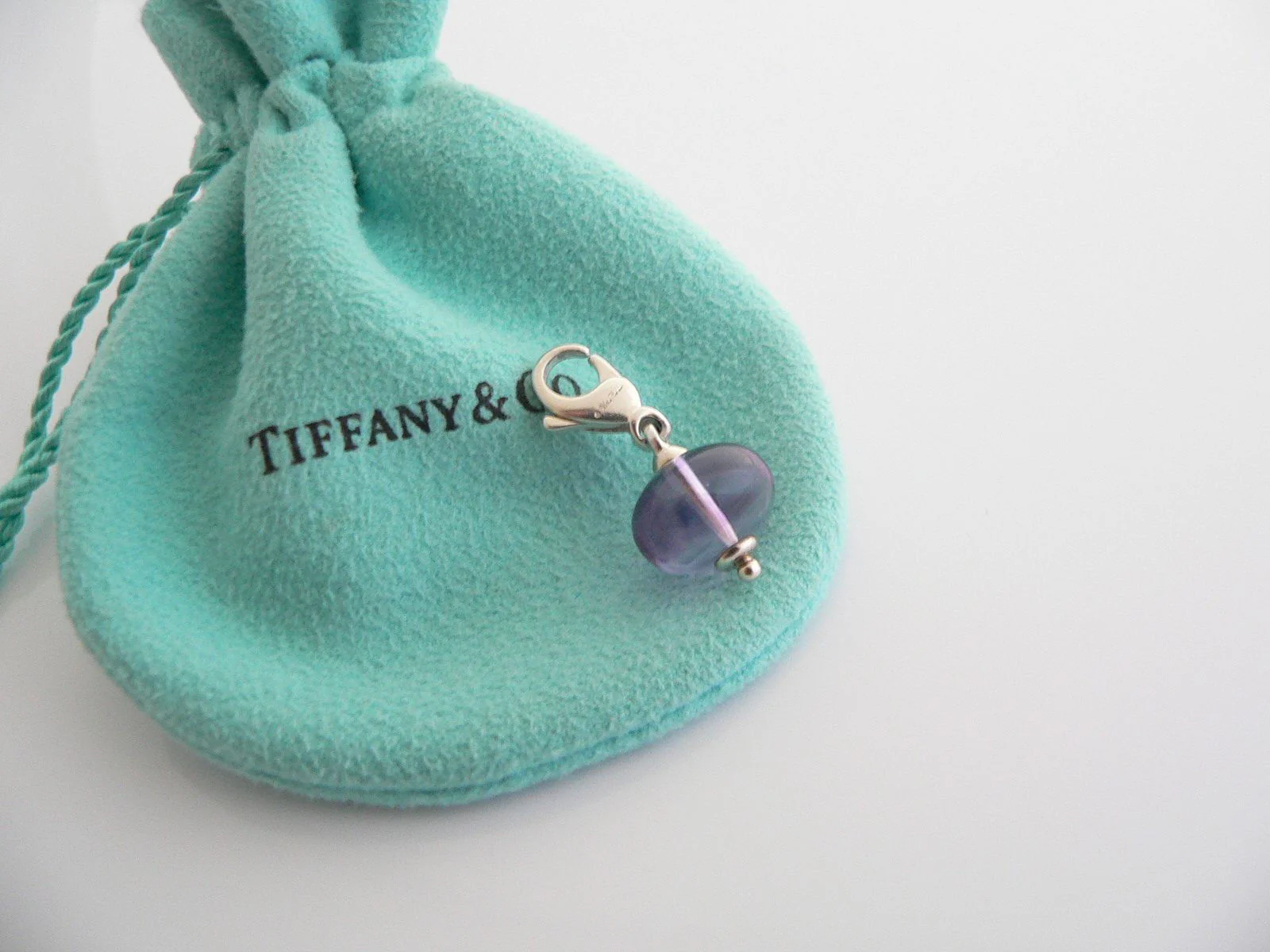 Tiffany & Co Amethyst Pendant Birth Month Charm 4 Necklace Bracelet Feb Gift Art