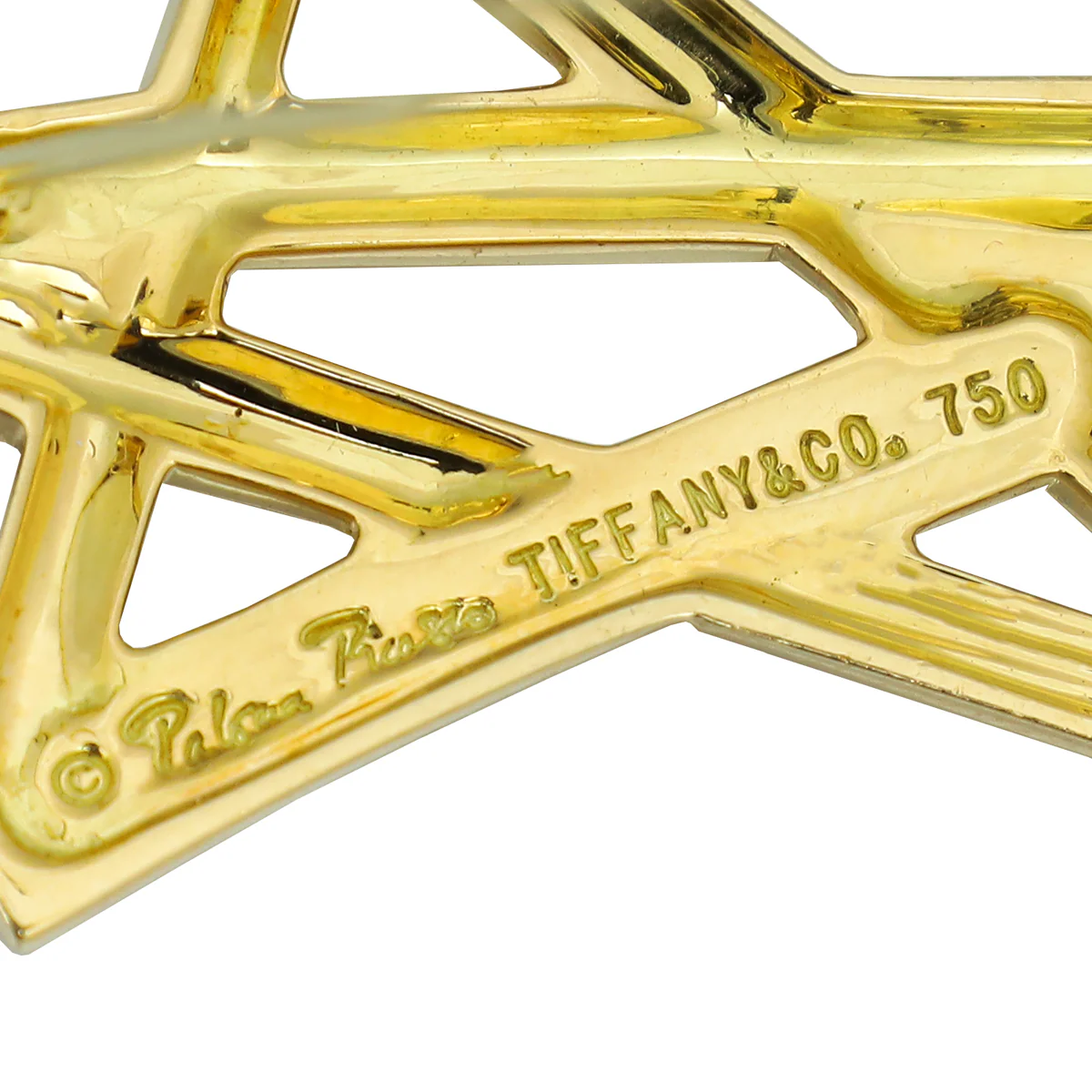 Tiffany & Co 18K Yellow Gold Paloma Picasso Shooting Star Brooch