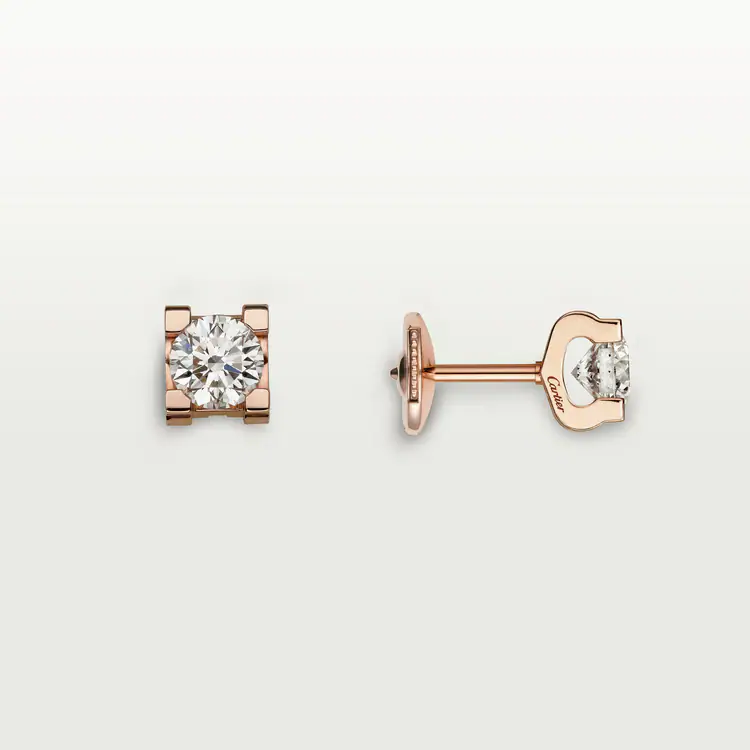 C DE CARTIER EARRINGS, Two Colors