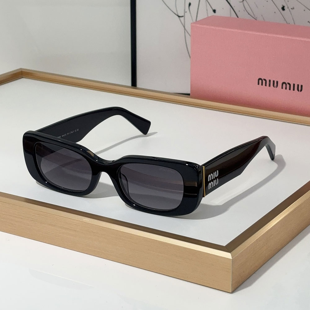 Miumiu  Mirror leg Logo Cat eye Sunglasses Top quality （Replica）