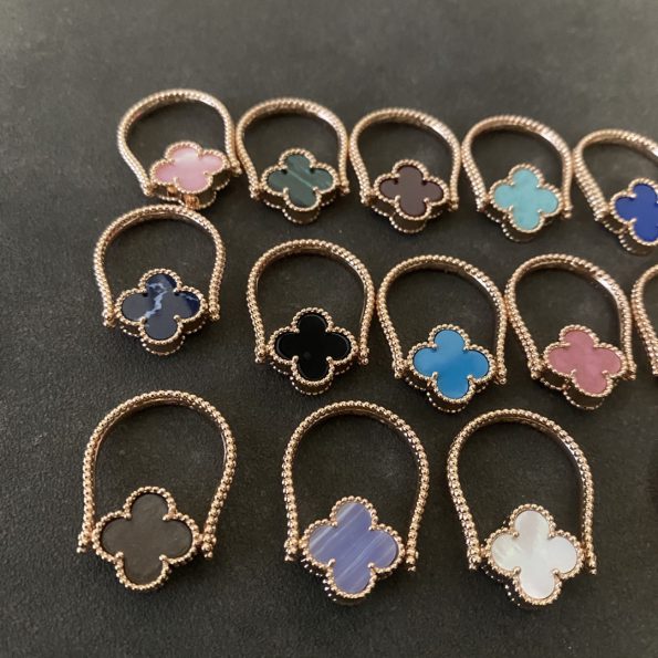 Van Cleef Clover Ring Dupe, Available in a variety of colors