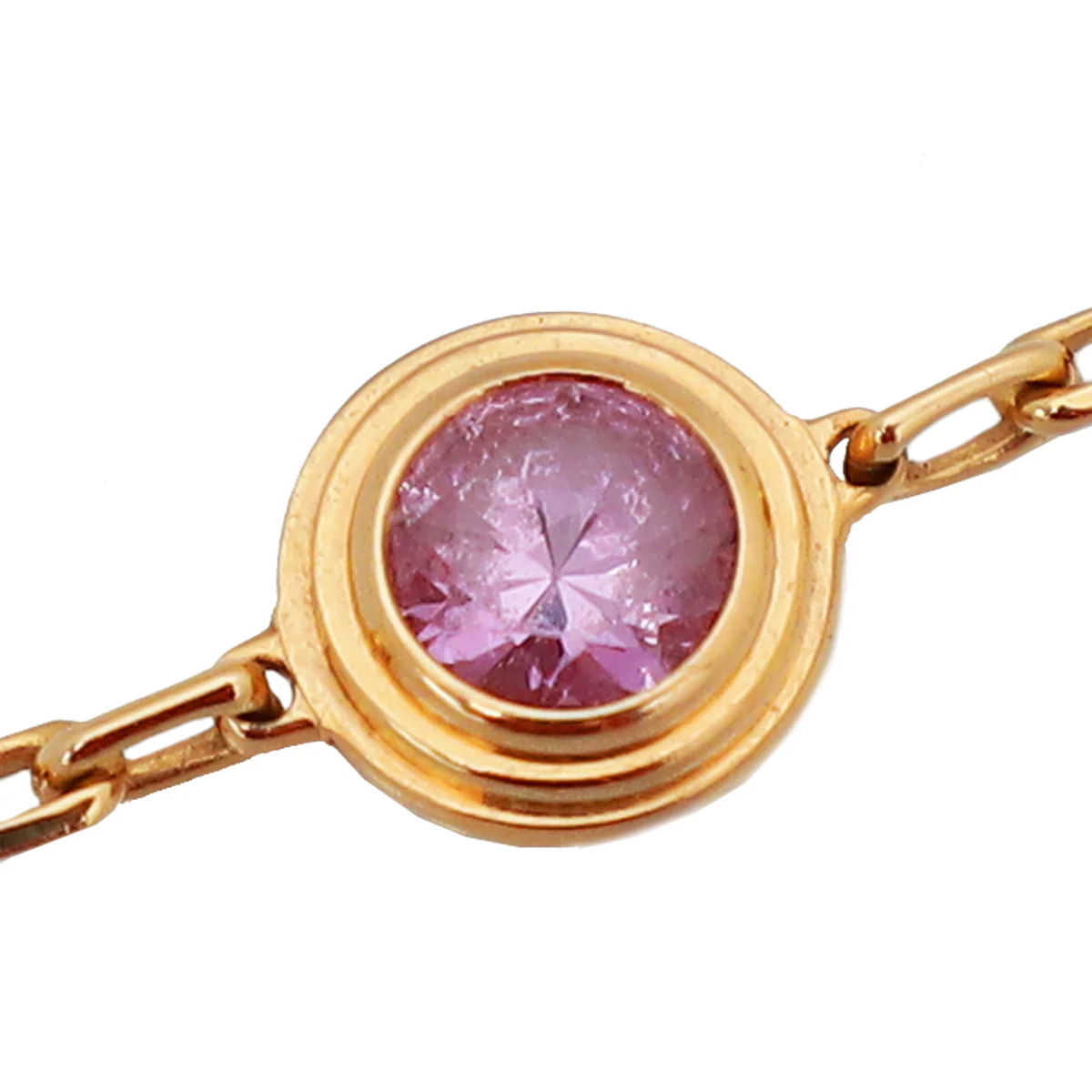 Cartier 18K Pink Gold Sapphire D'Amour Bracelet