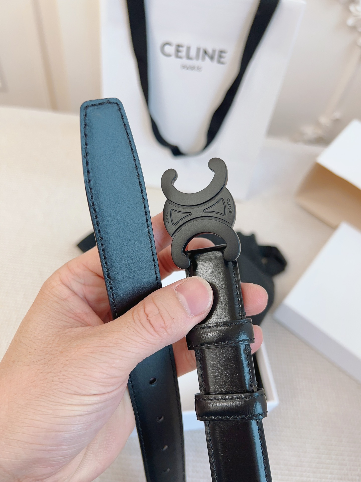 Celine Leather Belts 1:1 Mirror Version
