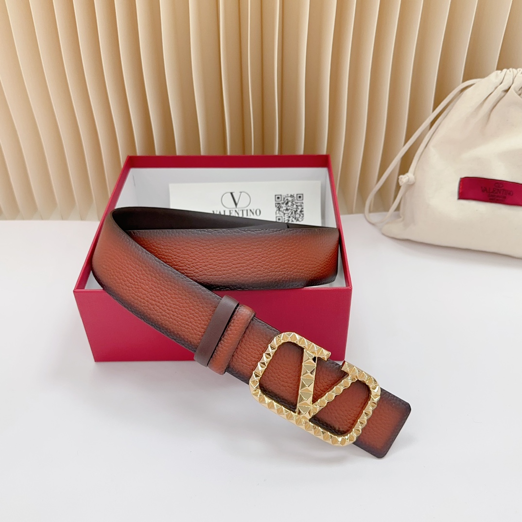 Valentino Leather Belts 1:1 Mirror Version