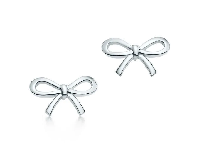 New Copy Tiffany Bow Bowknot Earrings Sterling Silver Hot Selling 25142896/35203389