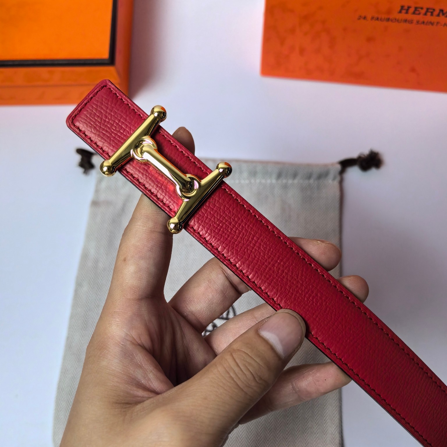 Hermes Leather Belts 1:1 Mirror Version