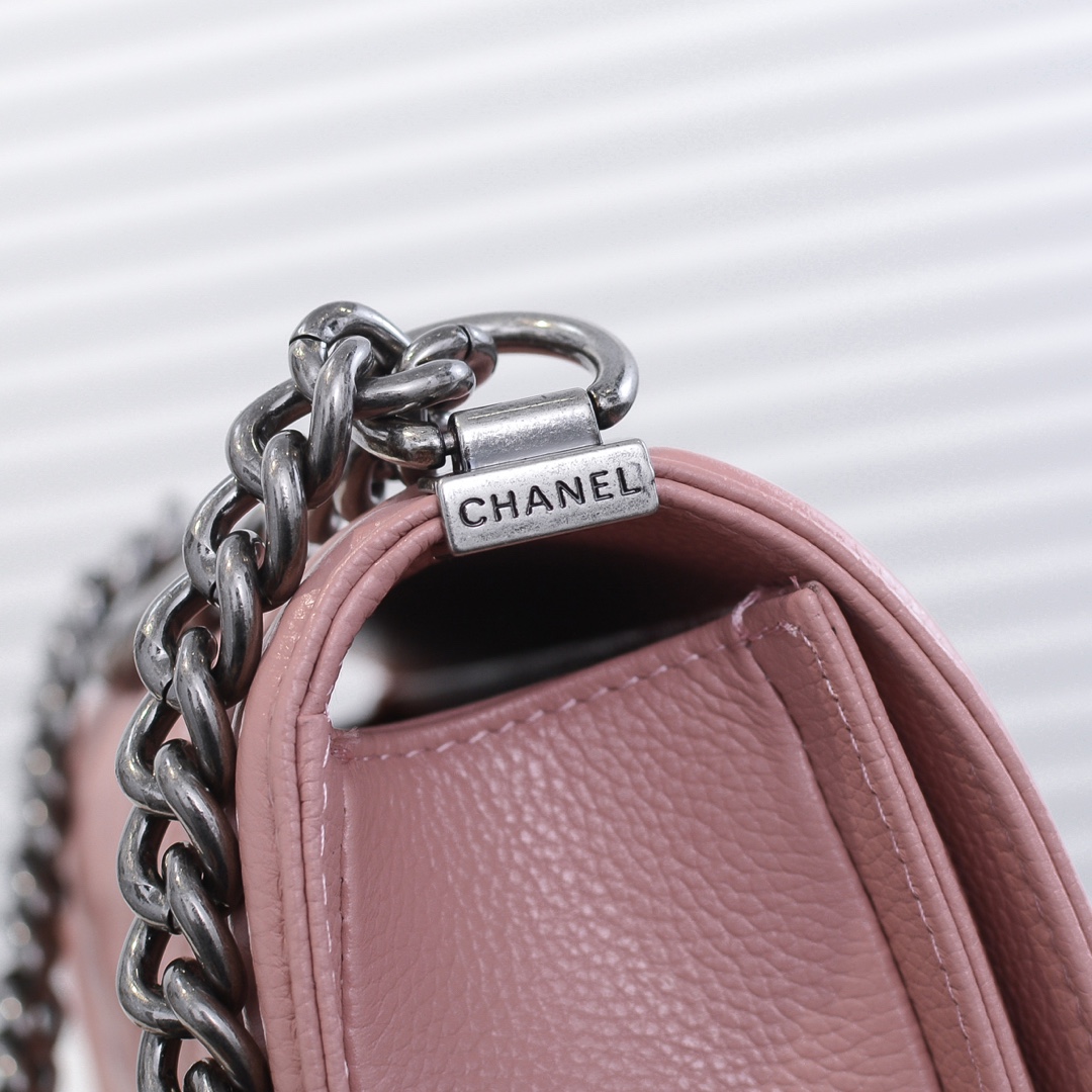 Chanel Leboy litchi or lychee pattern Shoulder Bag Handbag