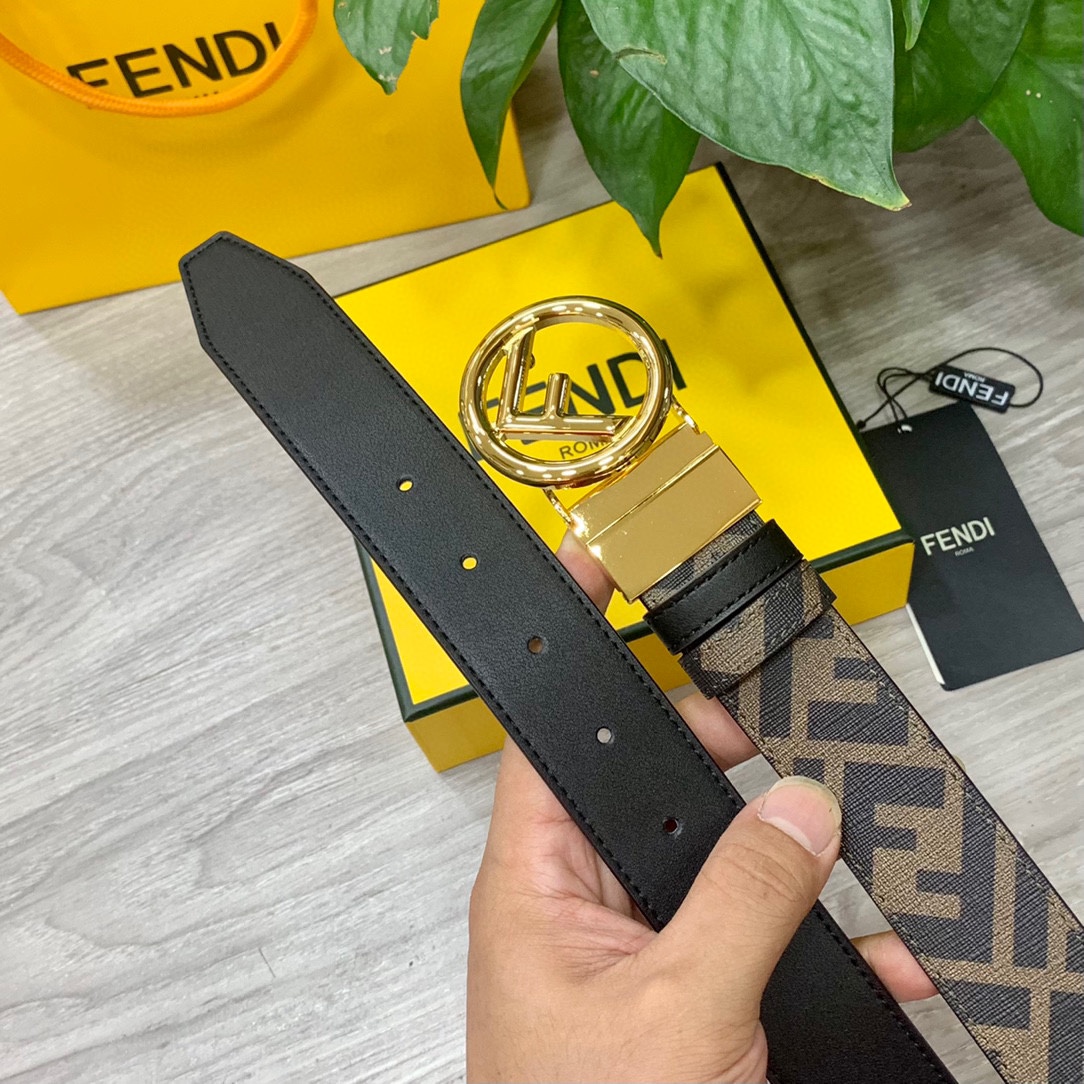 Fendi Leather Belts 1:1 Mirror Version
