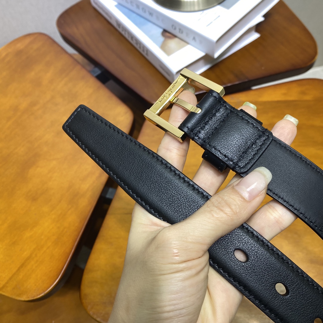 YSL Saint Laurent Leather Belts 1:1 Mirror Version