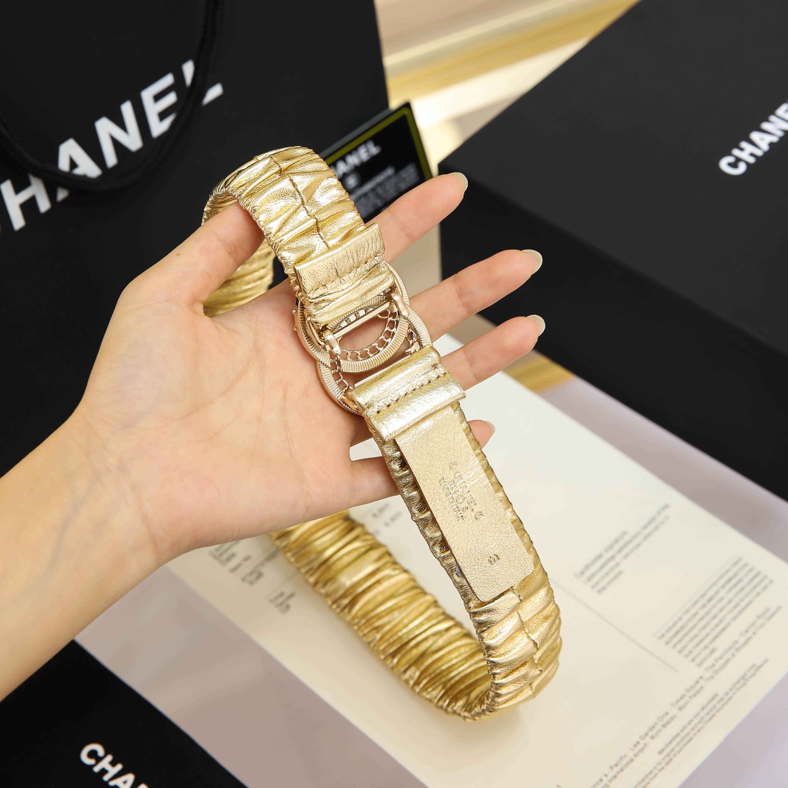 Chanel Leather Belts 1:1 Mirror Version