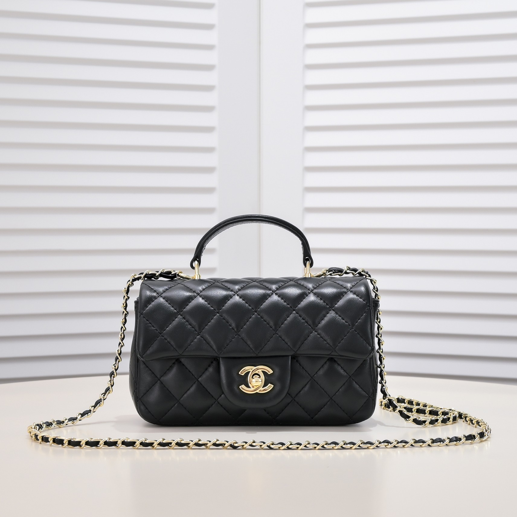Chanel Handle Shoulder Bag Handbag