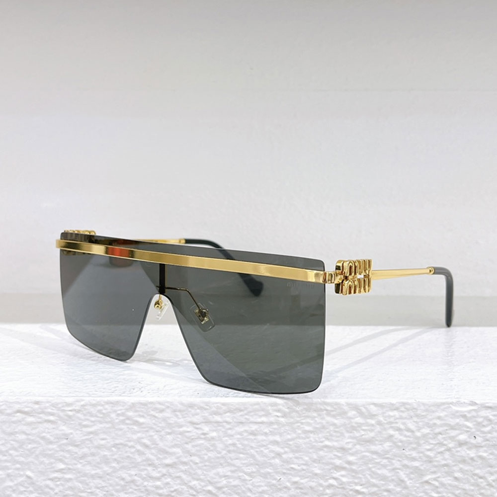 Miumiu  Thin Metal Mirror legs  Sunglasses Top quality （Replica）