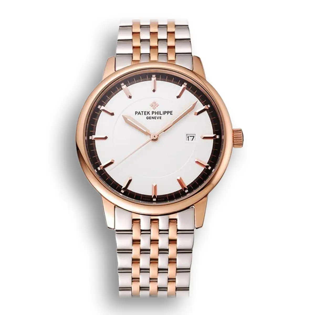 Calatrava White Dial 40 mm, Yellow Gold