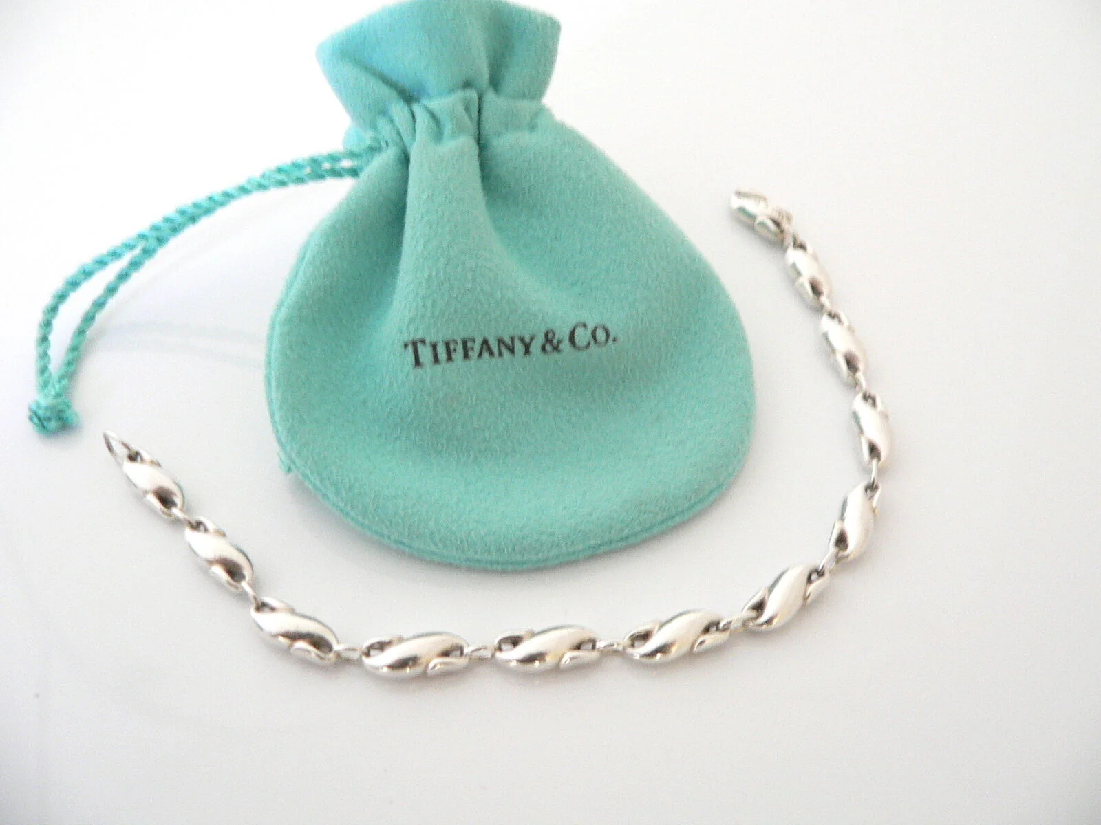 Tiffany & Co Seahorse Bracelet Peretti Chain Link Charm Bangle Sea Ocean Lover