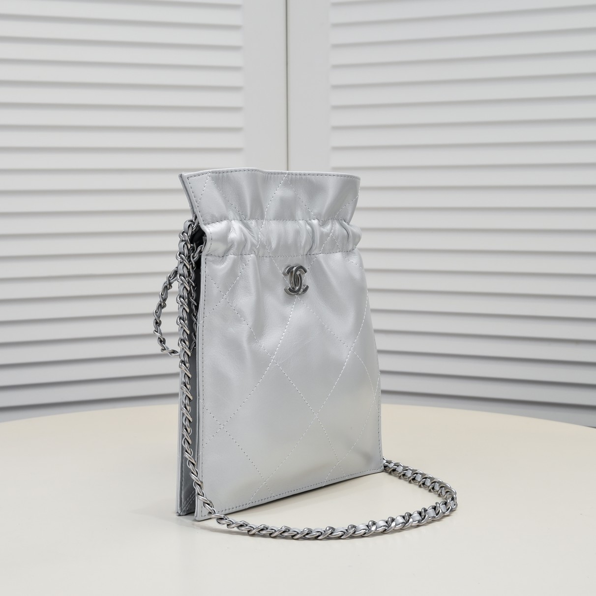 Chanel Drawstring Trash Bag Shoulder Bag Handbag