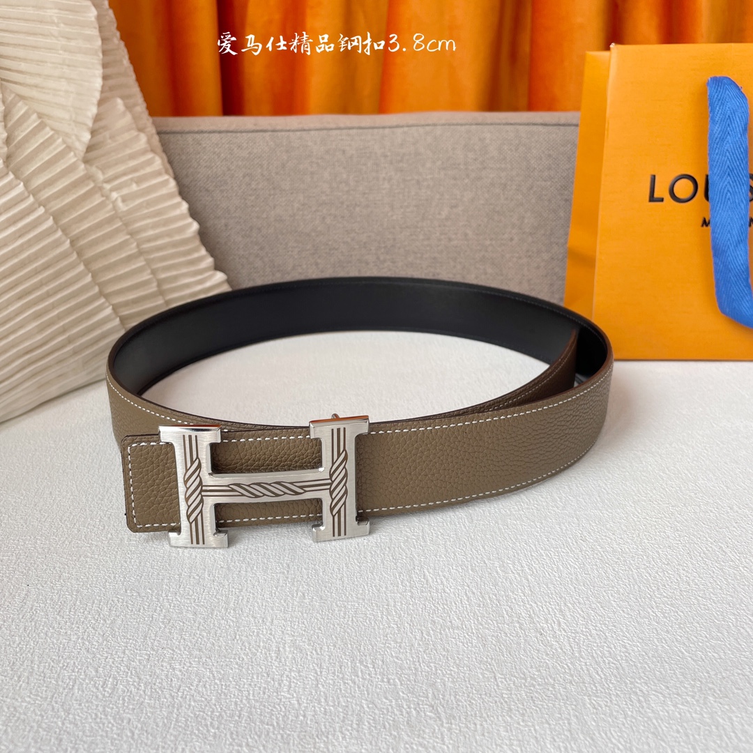 Hermes Leather Belts 1:1 Mirror Version