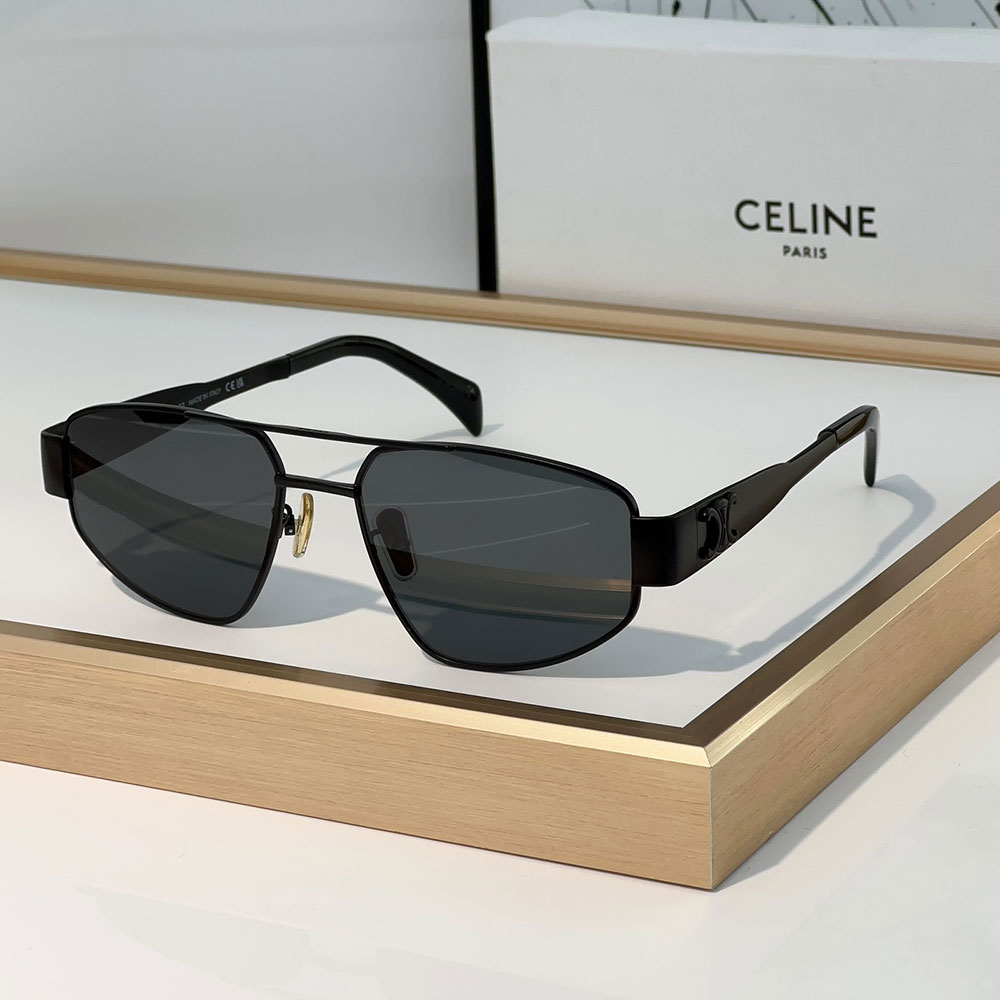 Celine  Metal logo Pattern  sunglasses Top quality （Replica）