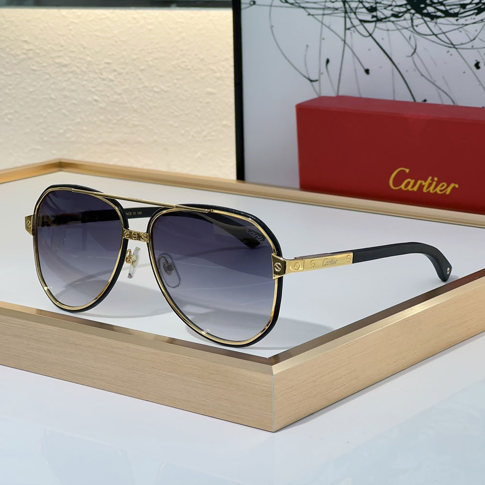 Cartier Aviator Metal Sunglasses Top quality  （Replica）