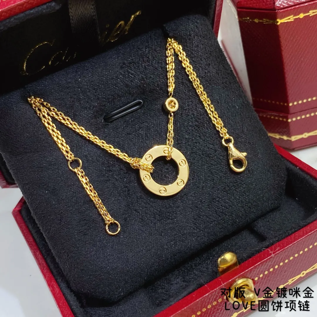 Cartier Love Necklace with 2 diamonds B7224509 Rose Gold/Yellow Gold/White Gold