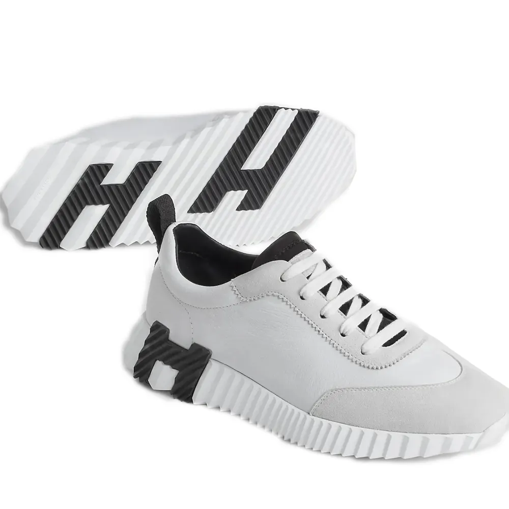 Hermes-Trainer 2024 Giga Lederniedrige Turnschuhe (Replik)