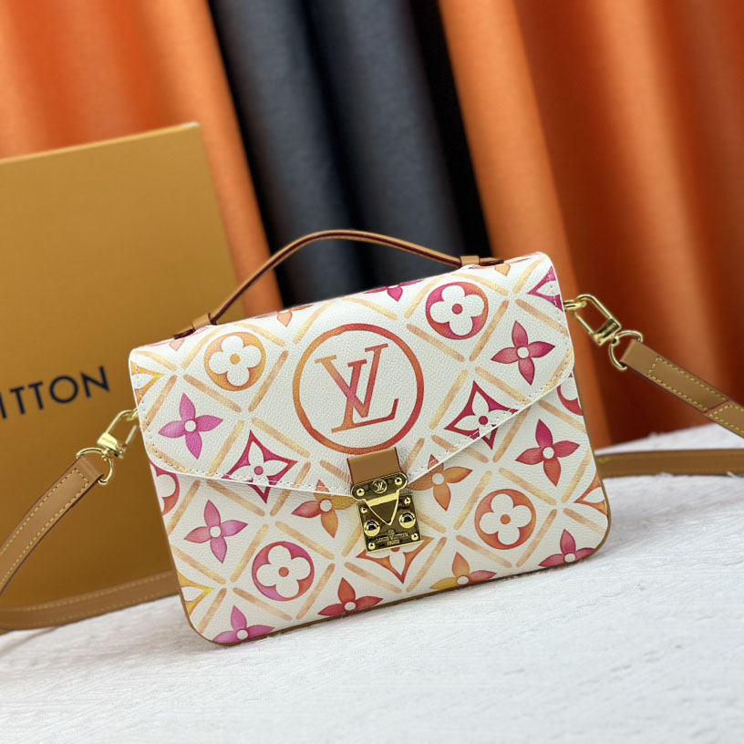 Louis Vuitton Pochette Métis Bag Beige For Women 9.8incn 25cm M11461