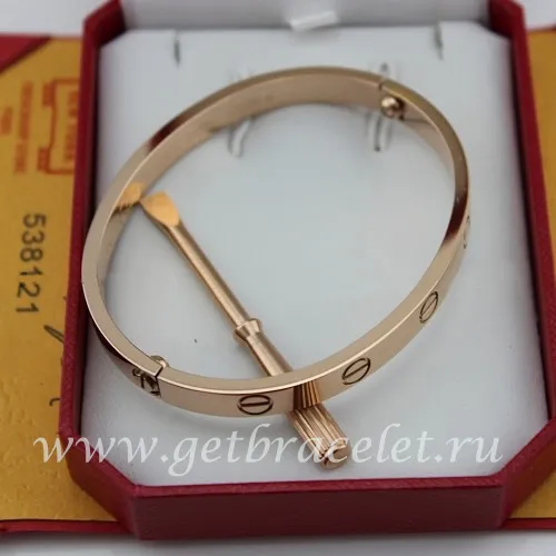 Copy Cartier Love Bracelet For Men and Women Pink Gold B6035616 (New Version - Prevent Screws Fall Out)