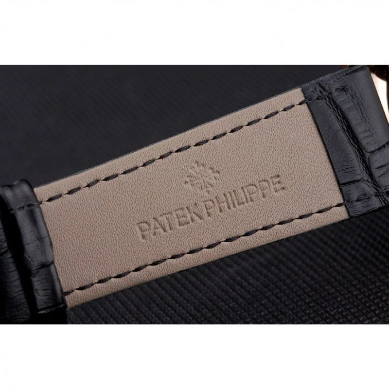 Perpetual Calendar Tourbillon Dial Black 44 mm, Rose Gold Plated