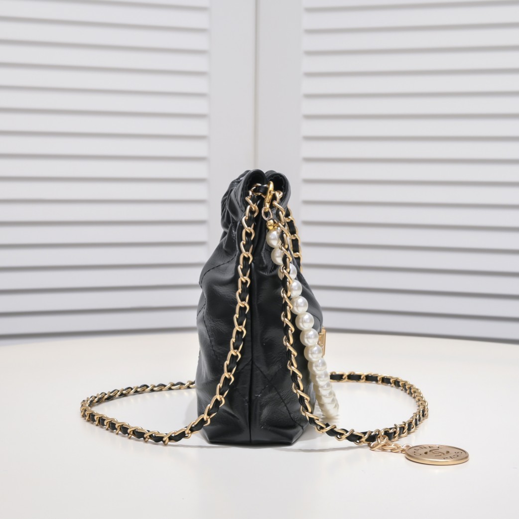 Chanel 22S Trash Bag Mini Pearl Bag Shoulder Bag Handbag