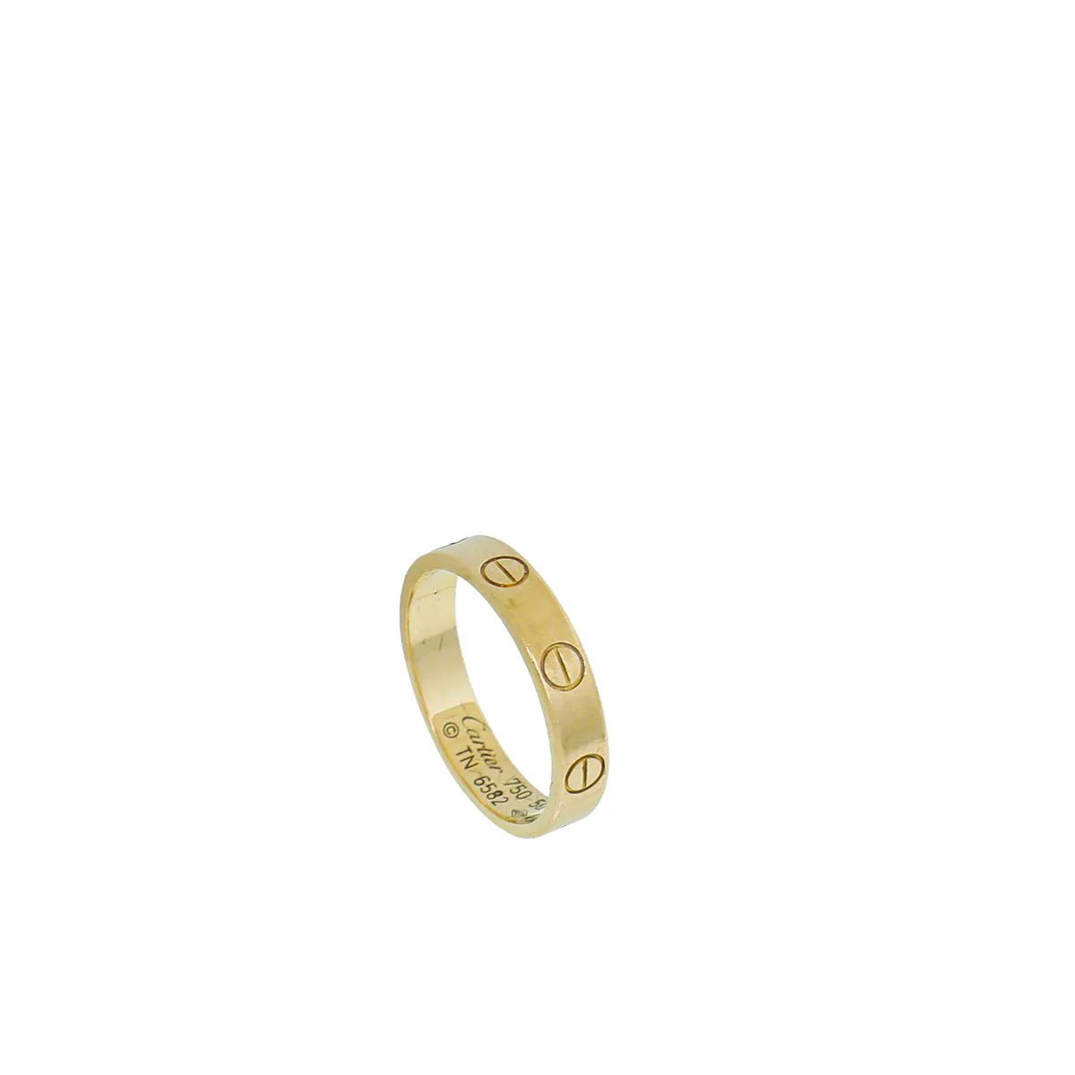 Cartier 18K Yellow Gold Love Small Model Ring 50