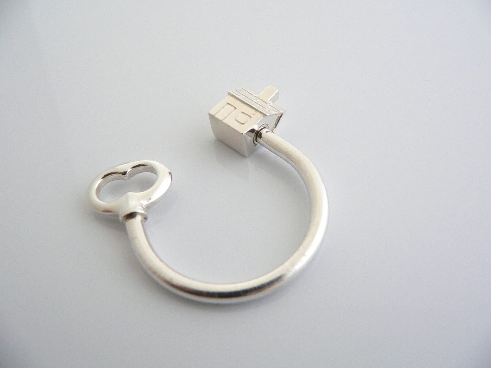 Tiffany & Co Silver House Home Key Ring Keychain Key Chain Housewarming Gift Art