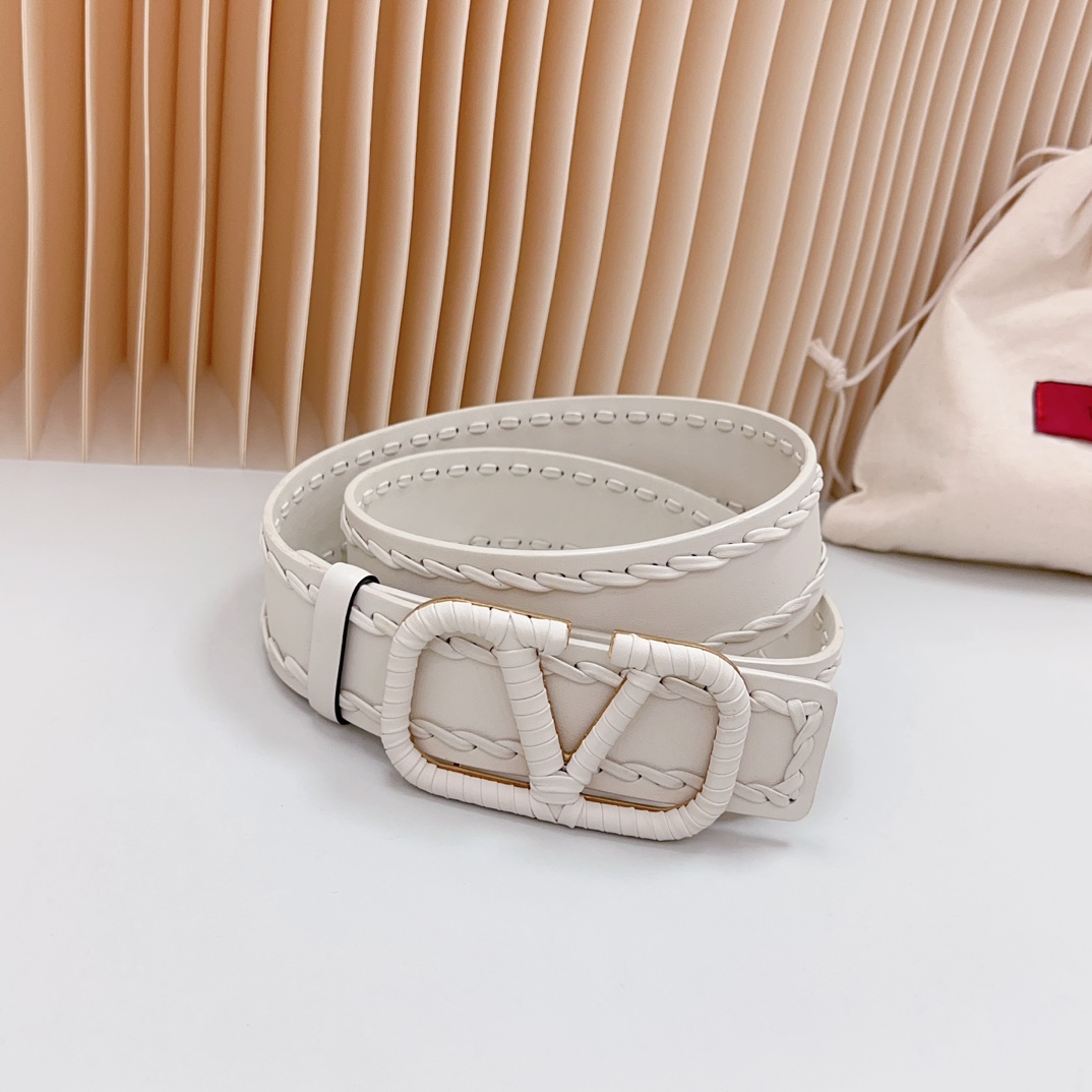 Valentino Leather Belts 1:1 Mirror Version