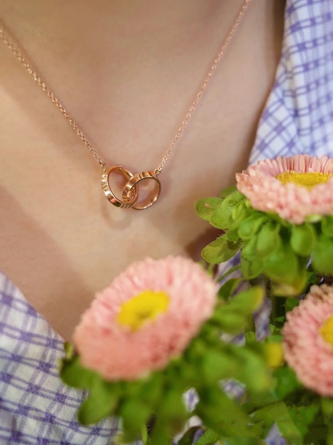 Tiffany Double Ring Necklace