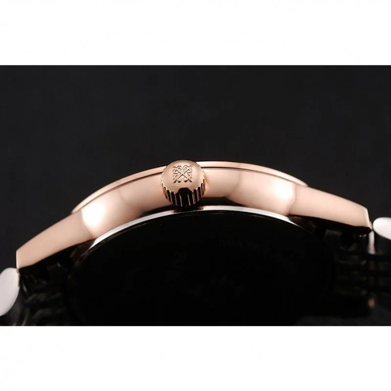 Calatrava Dial White 28 mm, Rose Gold