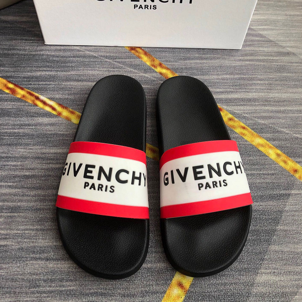 Givenchy Rubber Logo flip-flops Slide Sandal(Replica)