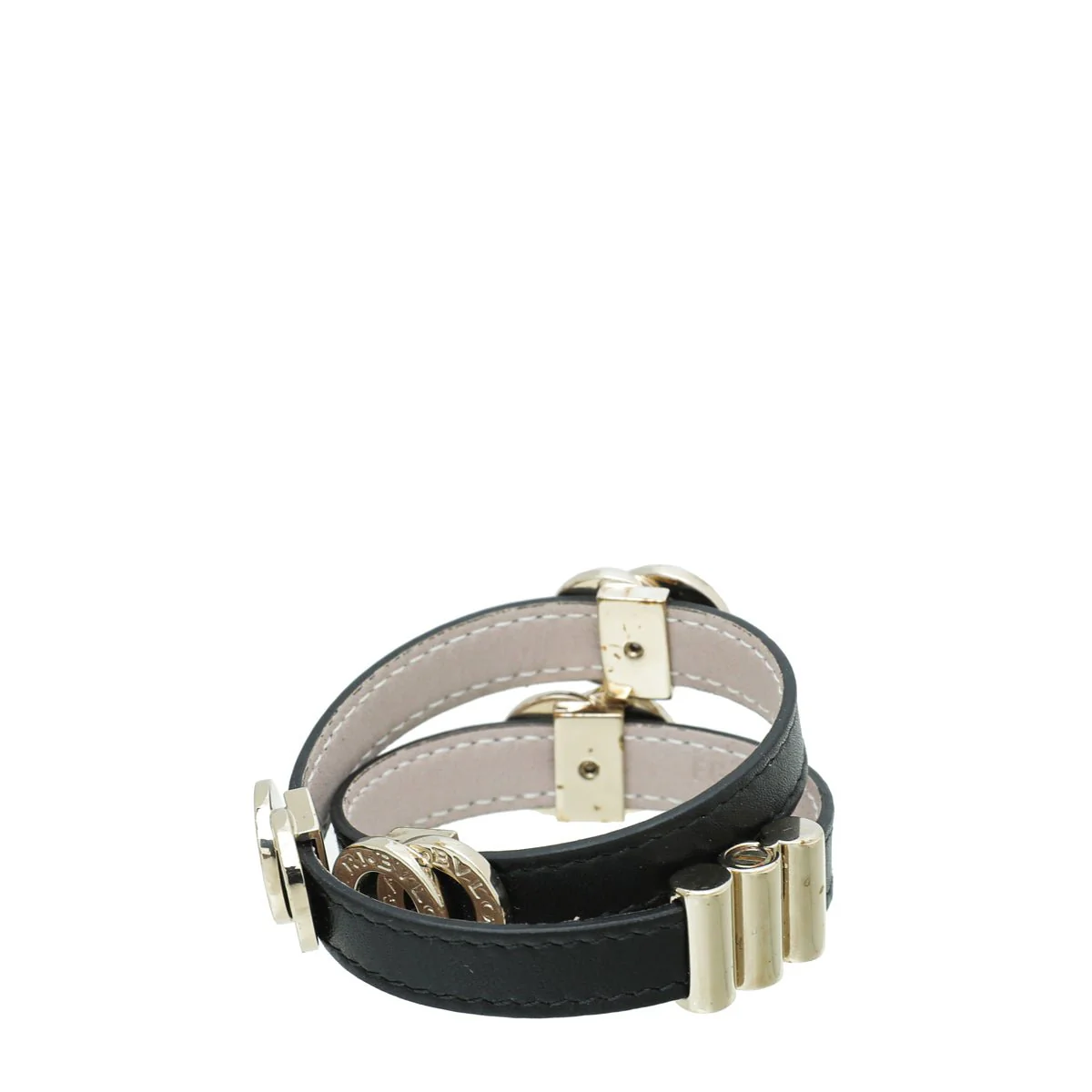 Bvlgari Black Double Coiled Bracelet
