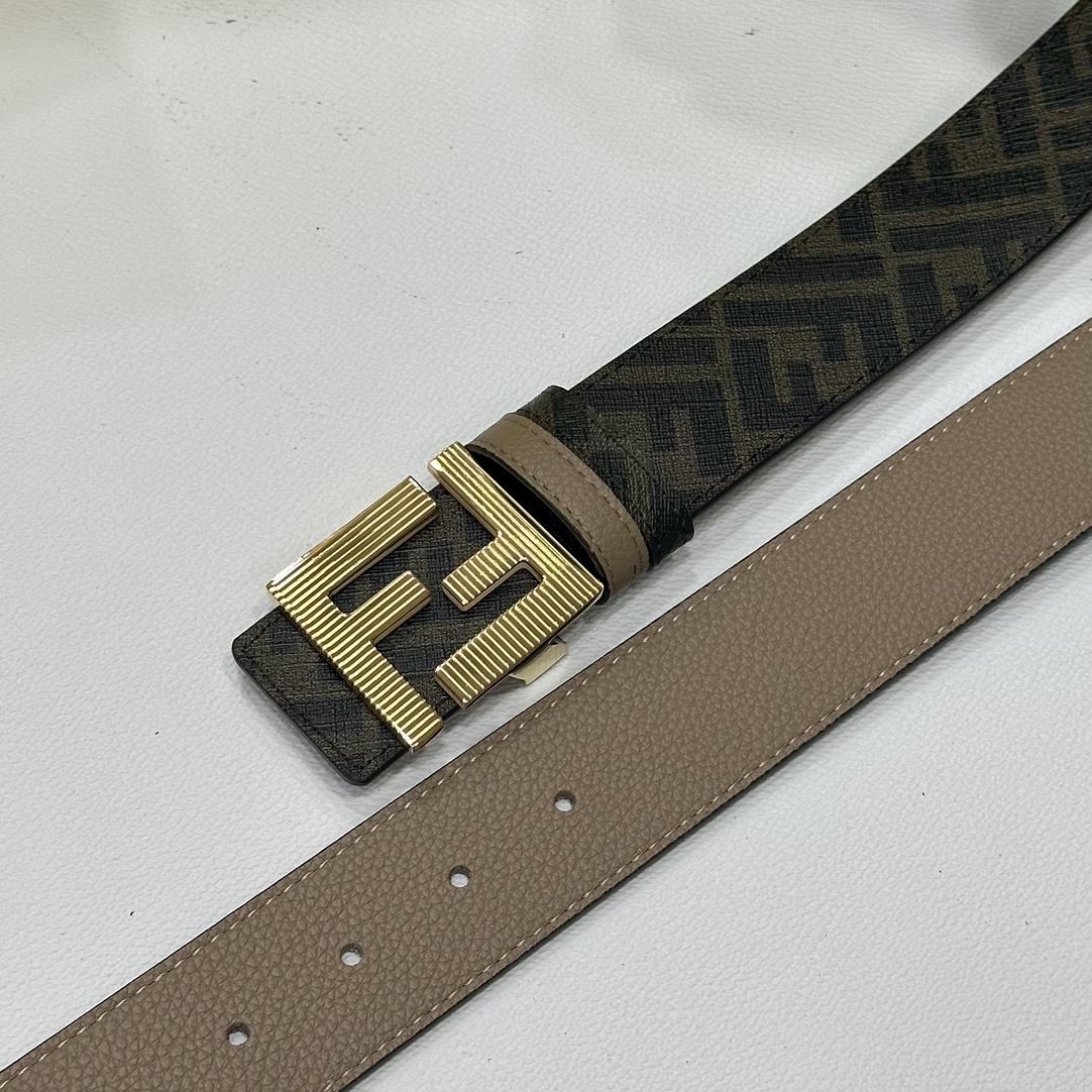 Fendi Leather Belts 1:1 Mirror Version